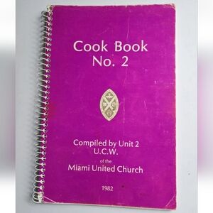 Miami Manitoba Cookbook Vintage United Church